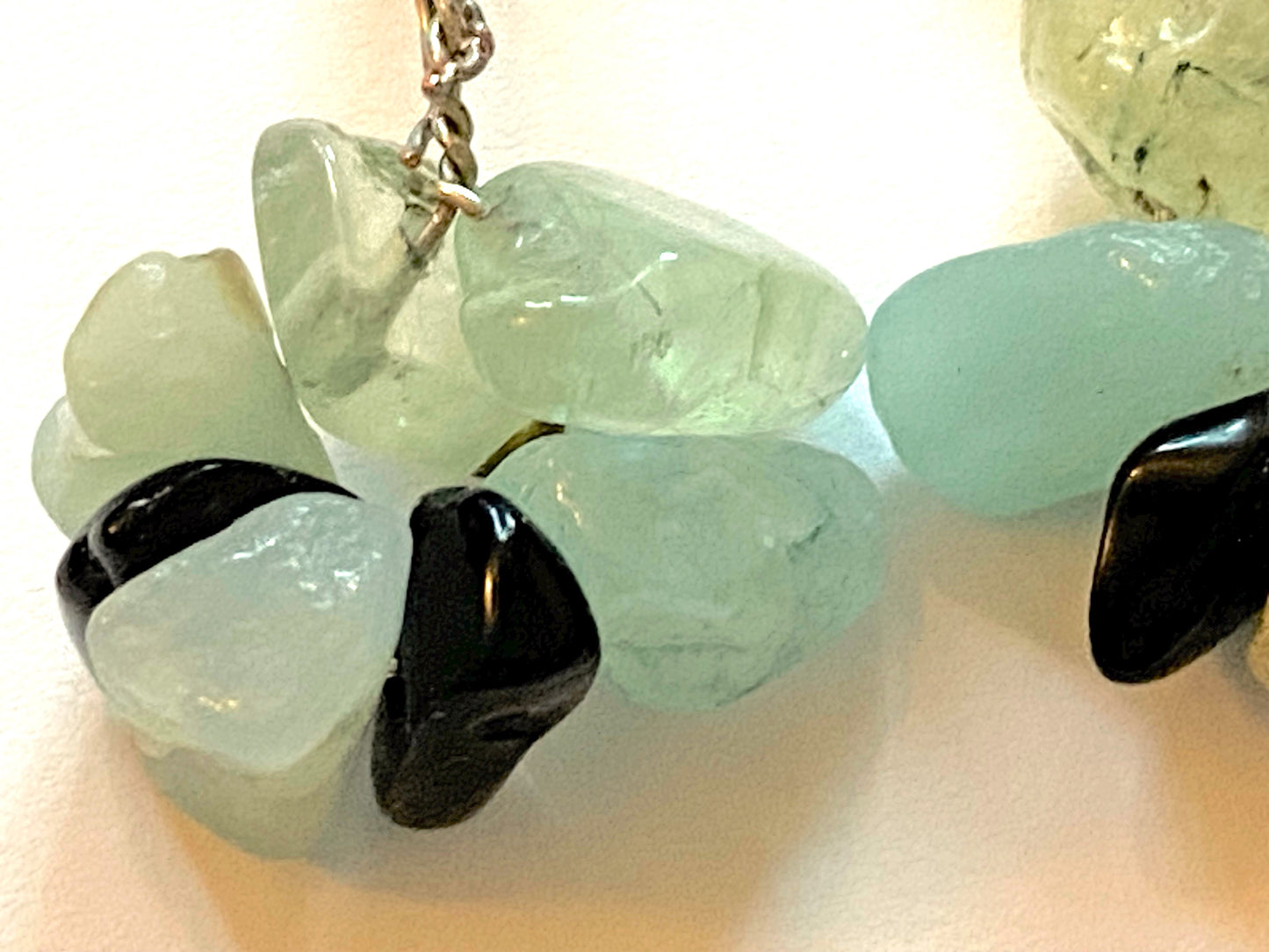 Green Aventurine Snowflake Earrings