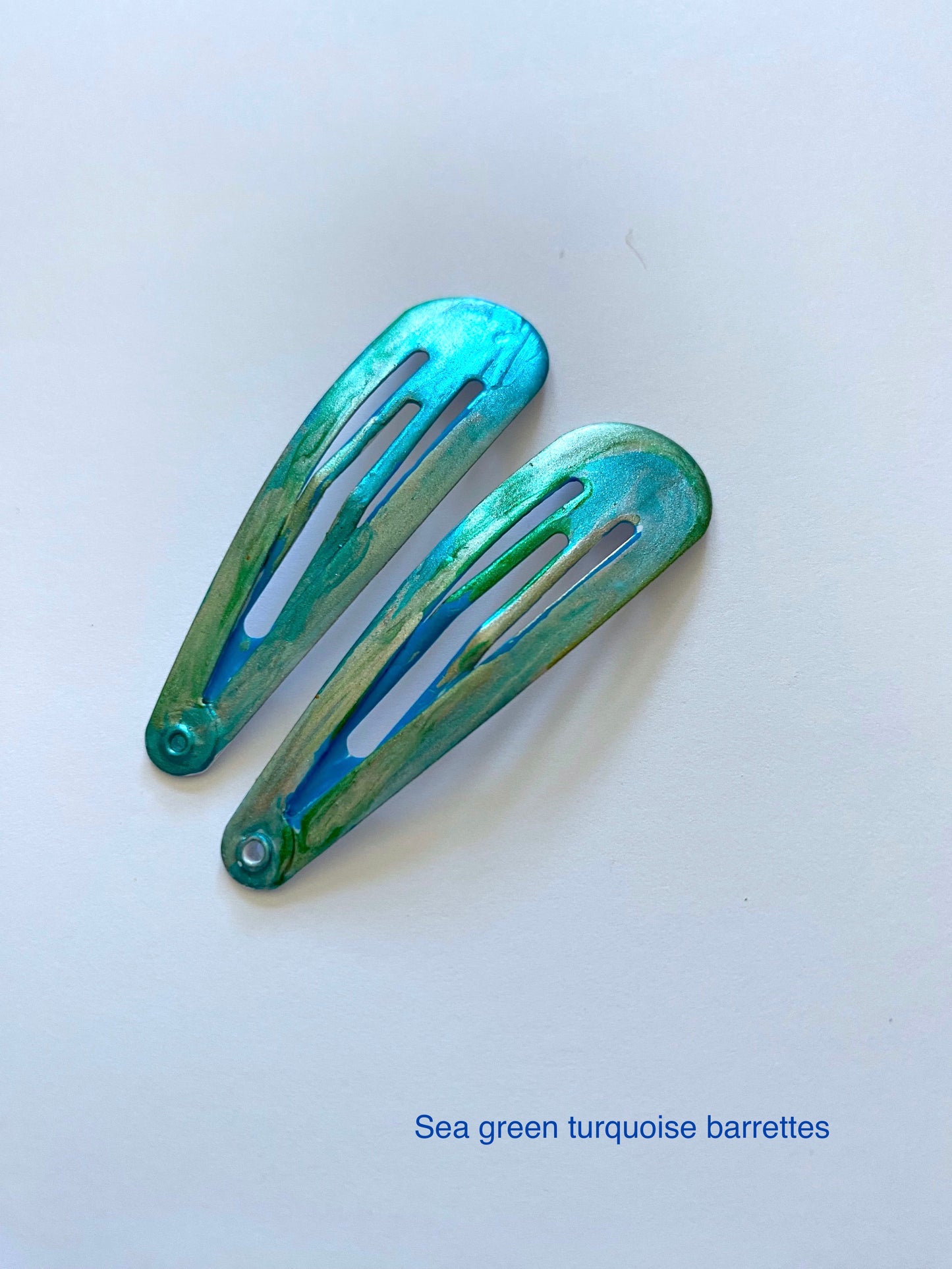 Turquoise Sea-Green Barrette