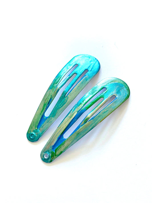 Turquoise Sea-Green Barrette