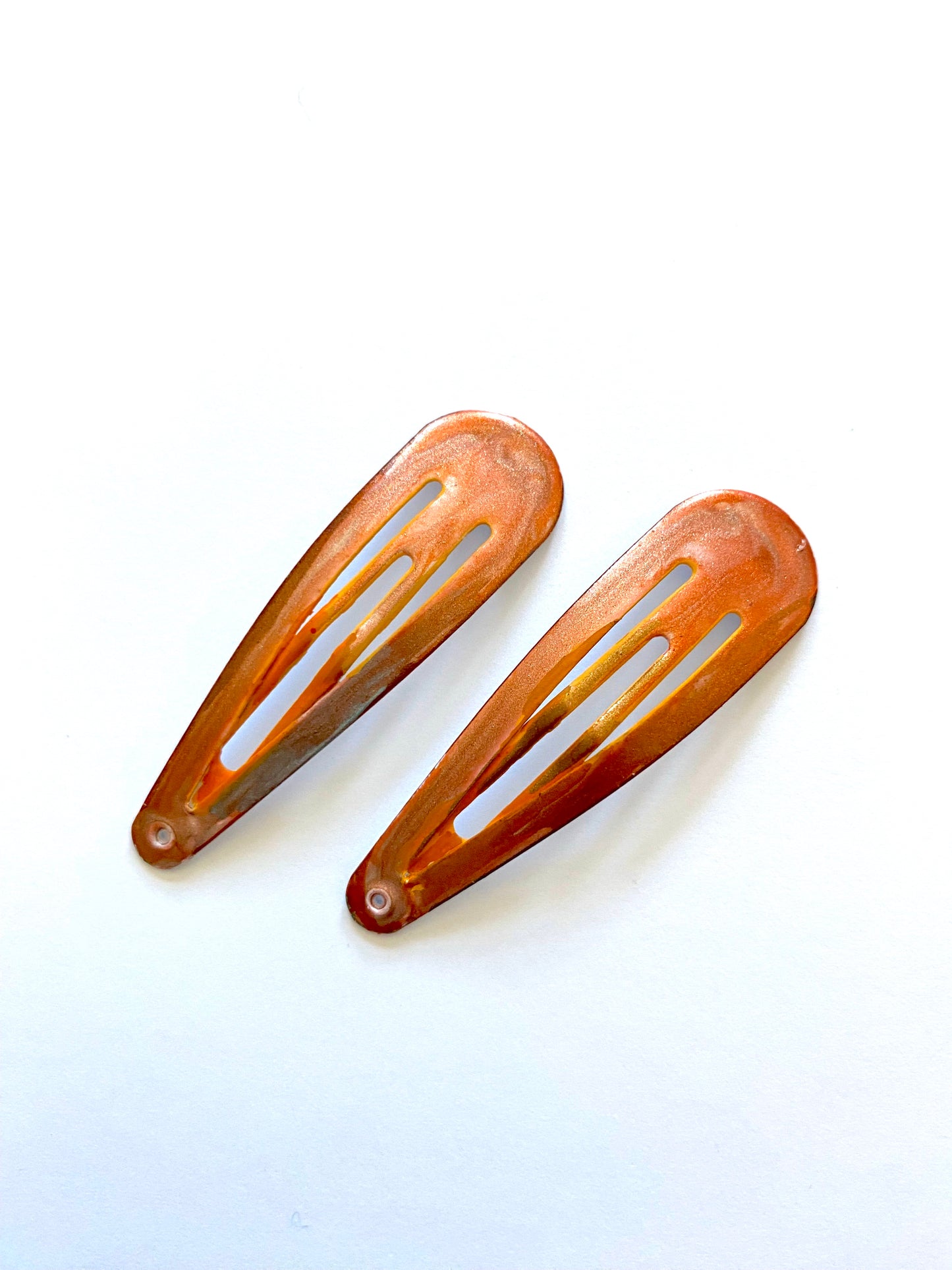 Orangish Gold Barrette