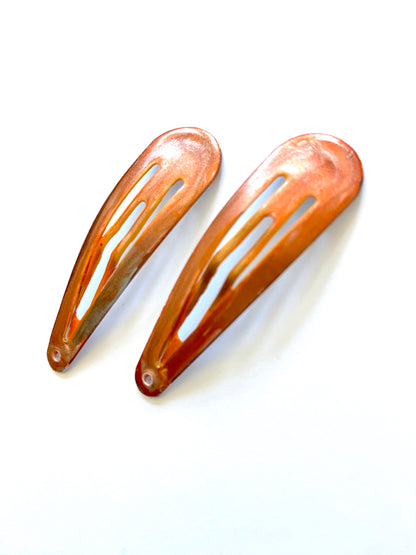 Orangish Gold Barrette