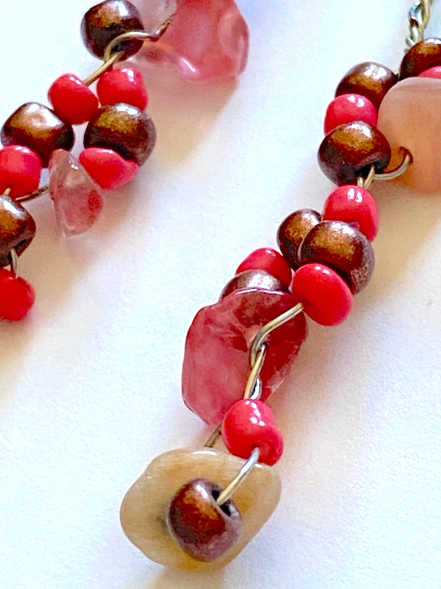 Southern Red Agate Dangle Earrings