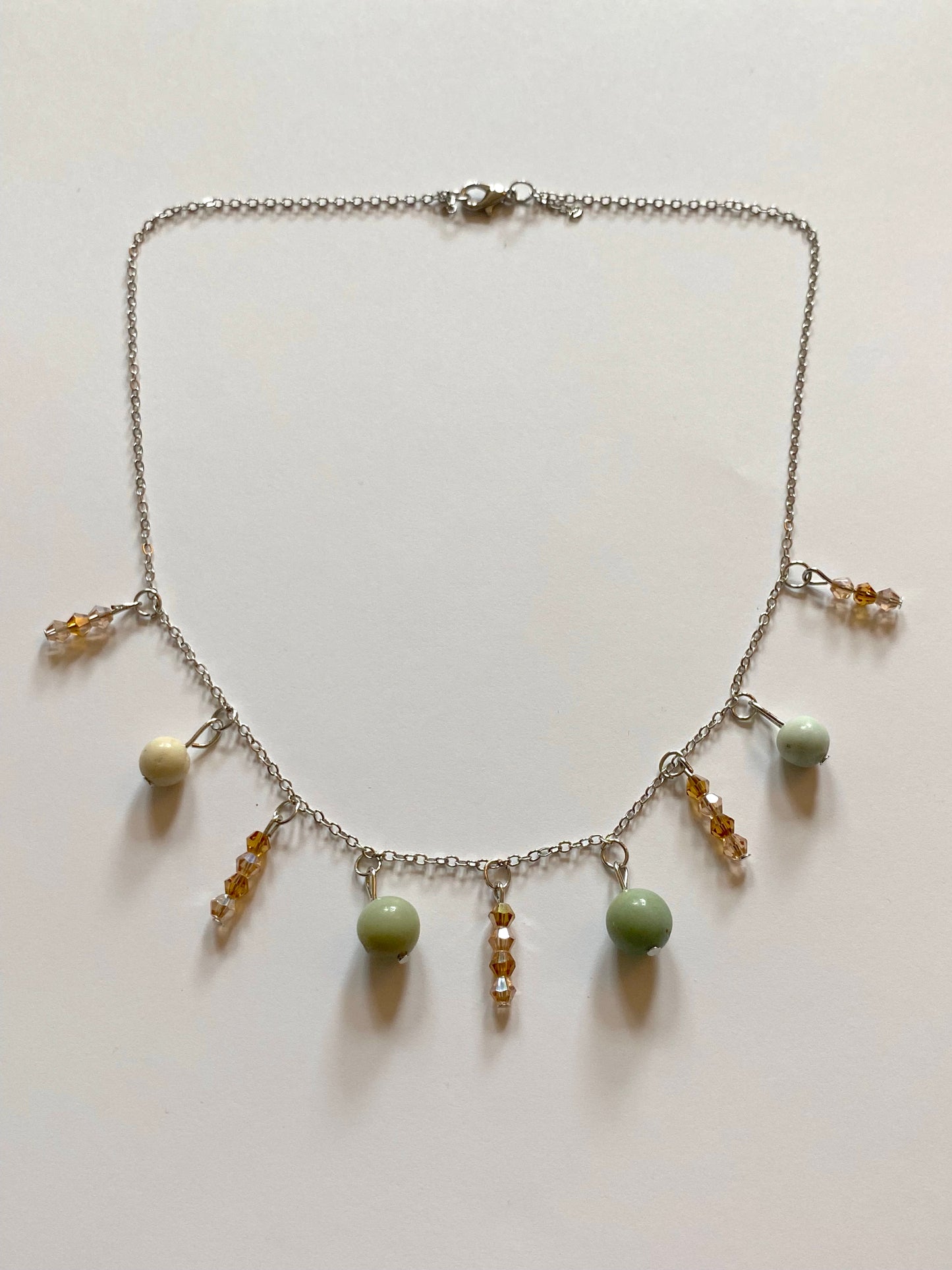 Amazonite Champagne Amber Necklace