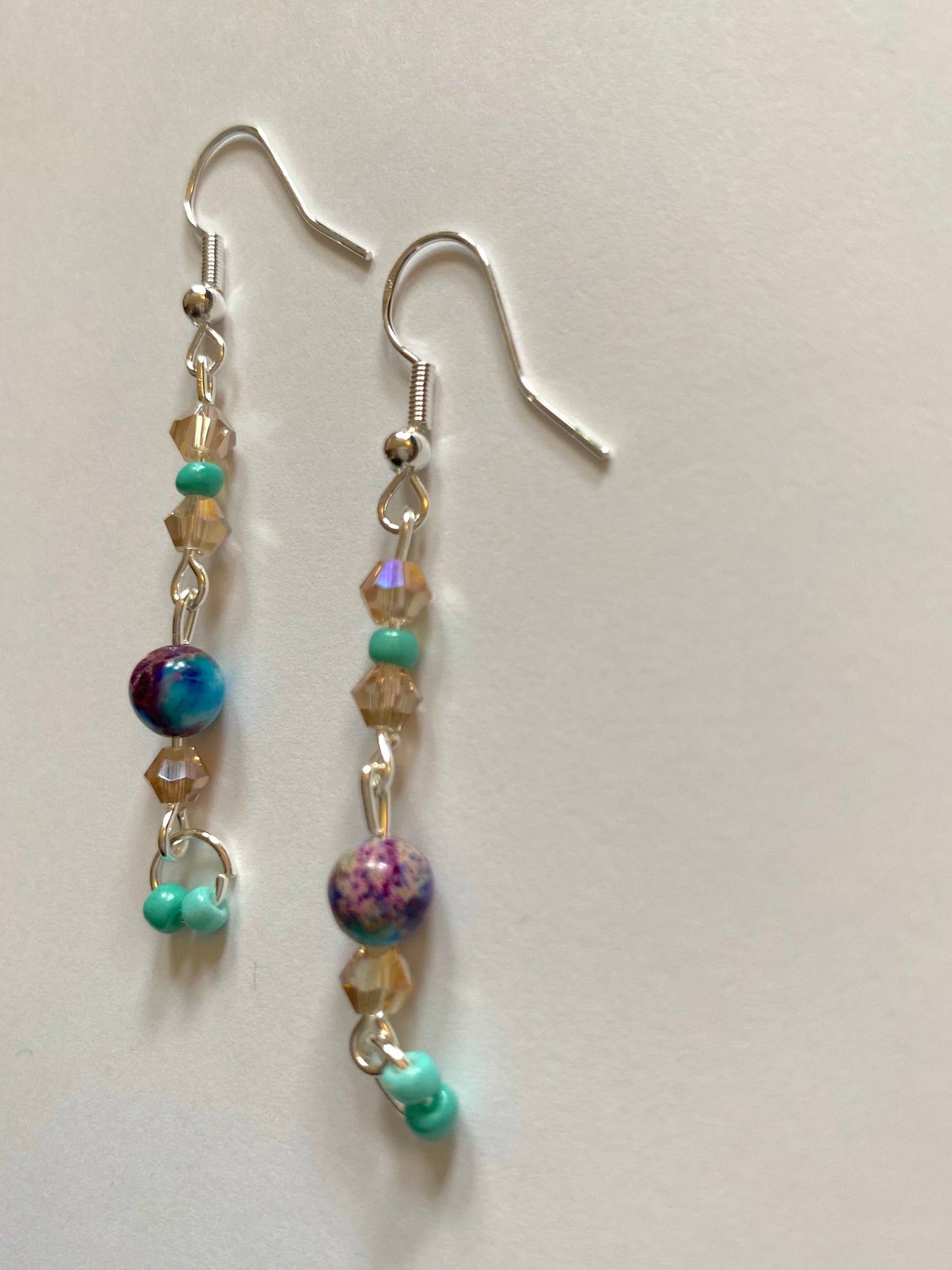 Imperial Jasper Champagne Earrings