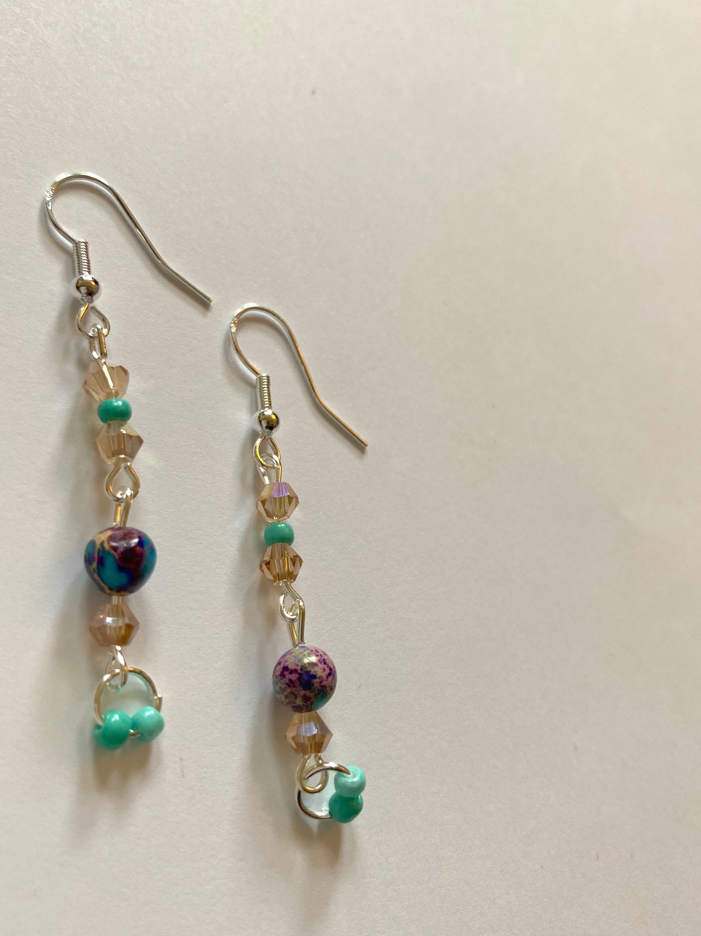 Imperial Jasper Champagne Earrings