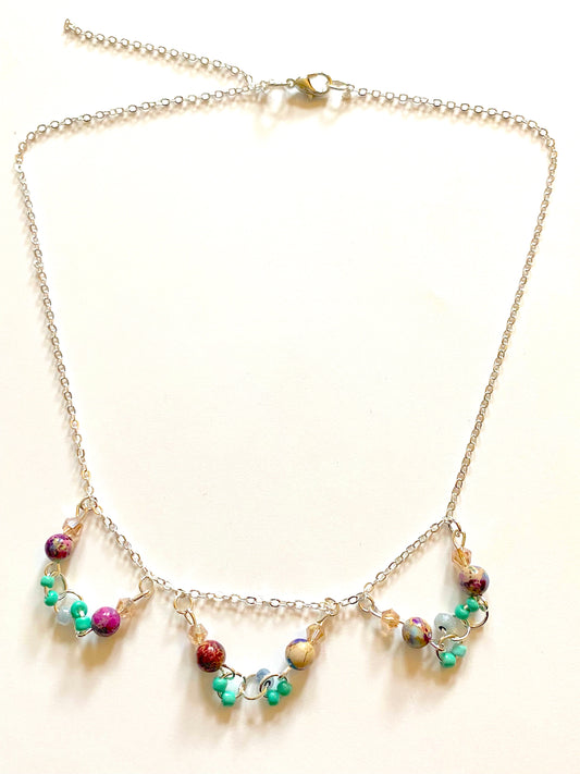 Imperial Jasper Champagne Necklace