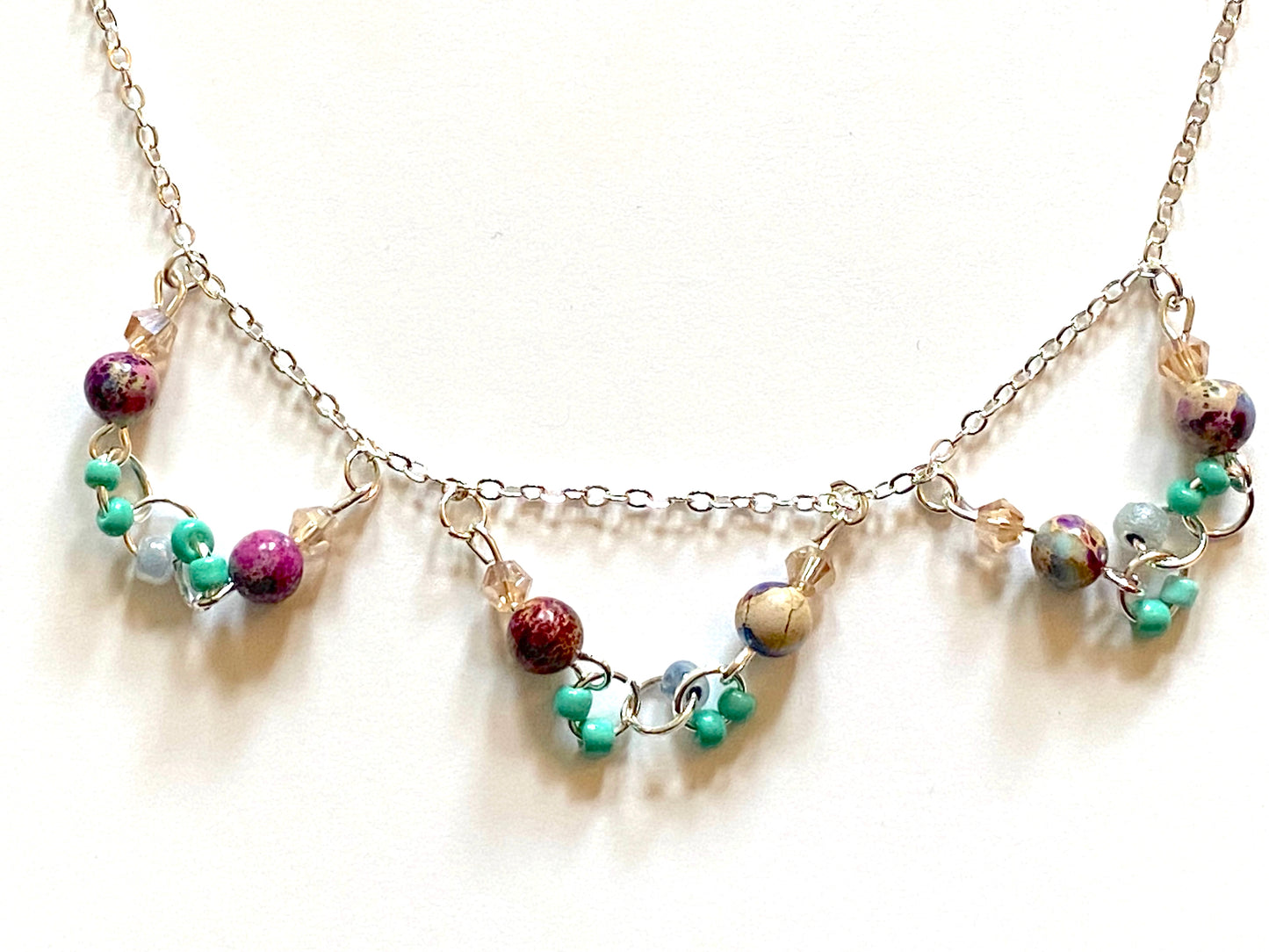 Imperial Jasper Champagne Necklace