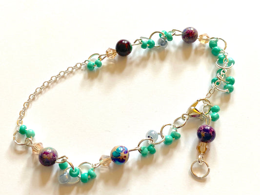 Imperial Jasper Champagne Turquoise Bracelet