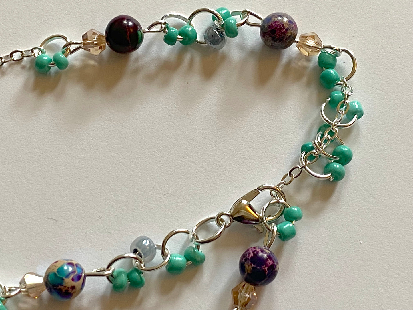 Imperial Jasper Champagne Turquoise Bracelet