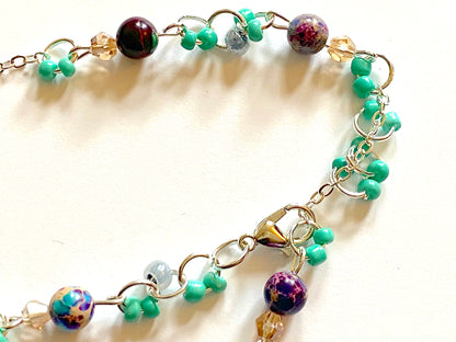 Imperial Jasper Champagne Turquoise Bracelet