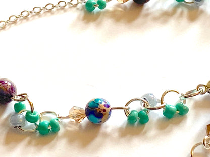 Imperial Jasper Champagne Turquoise Bracelet