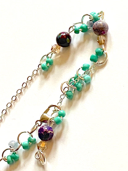 Imperial Jasper Champagne Turquoise Bracelet