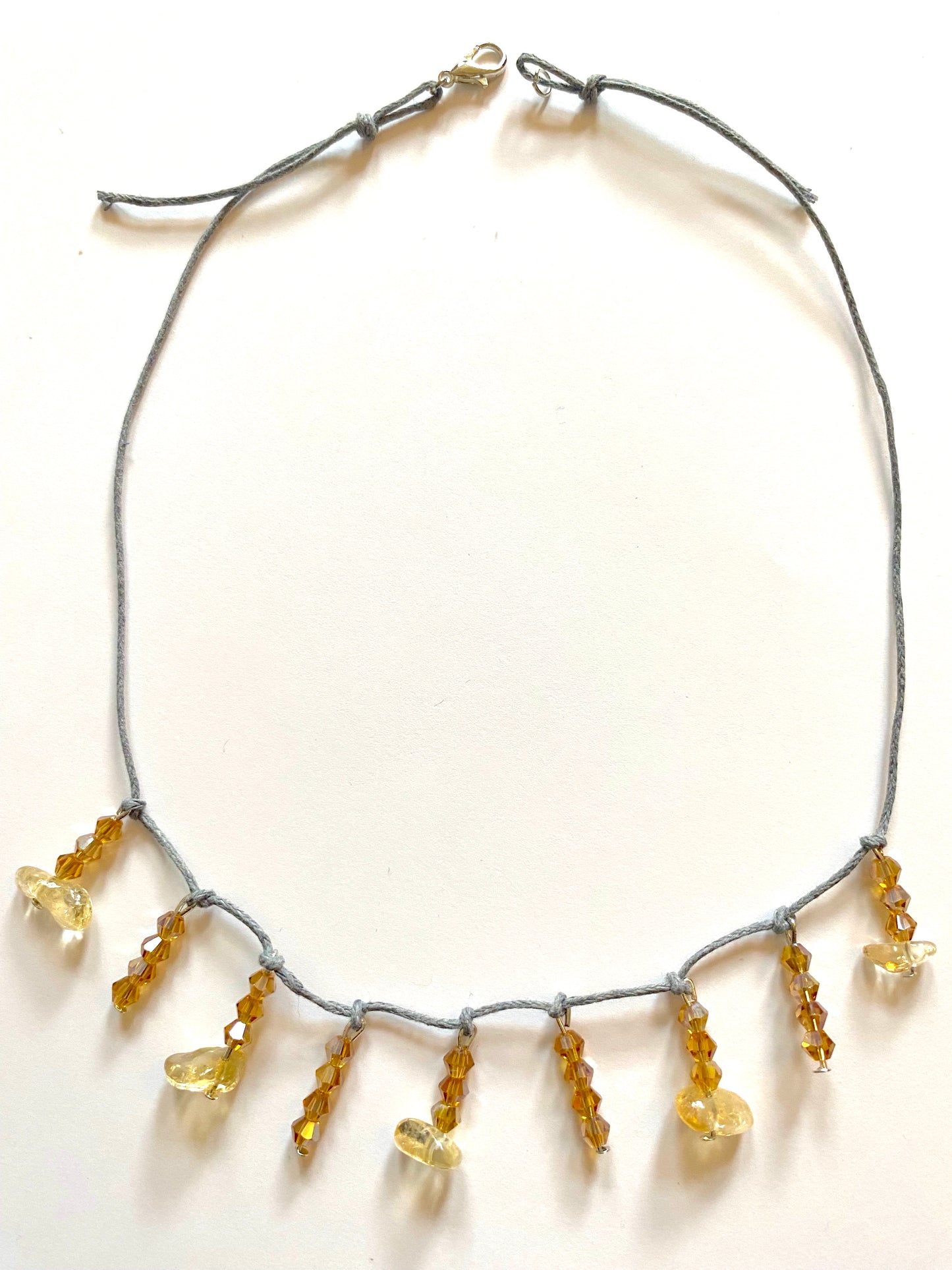 Citrine Amber Necklace