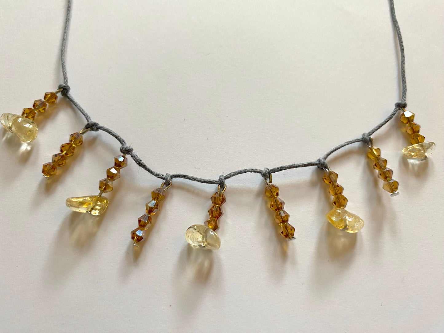 Citrine Amber Necklace