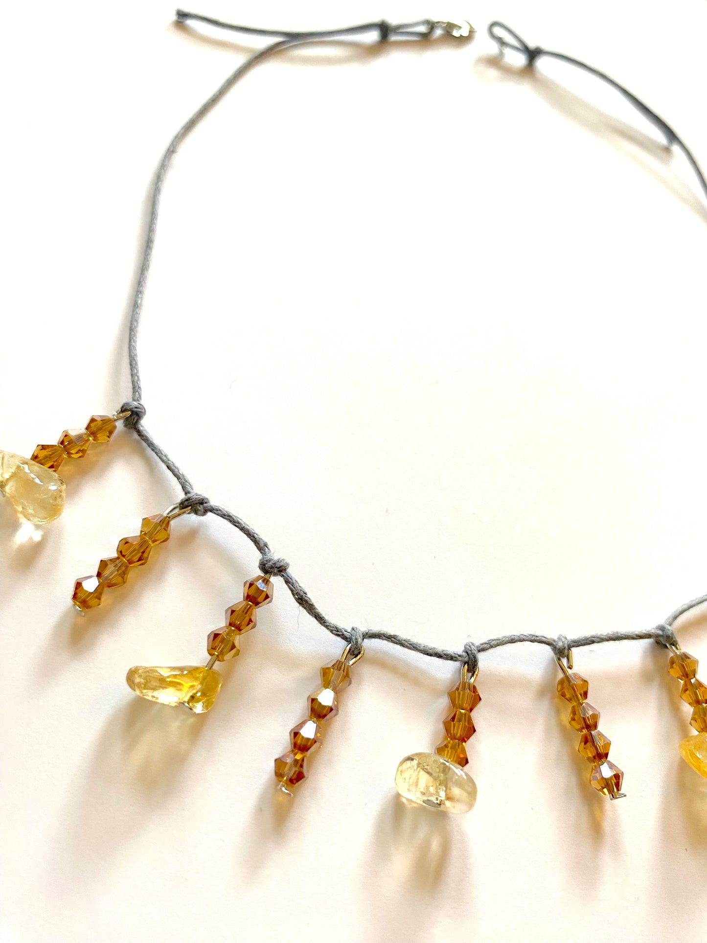 Citrine Amber Necklace