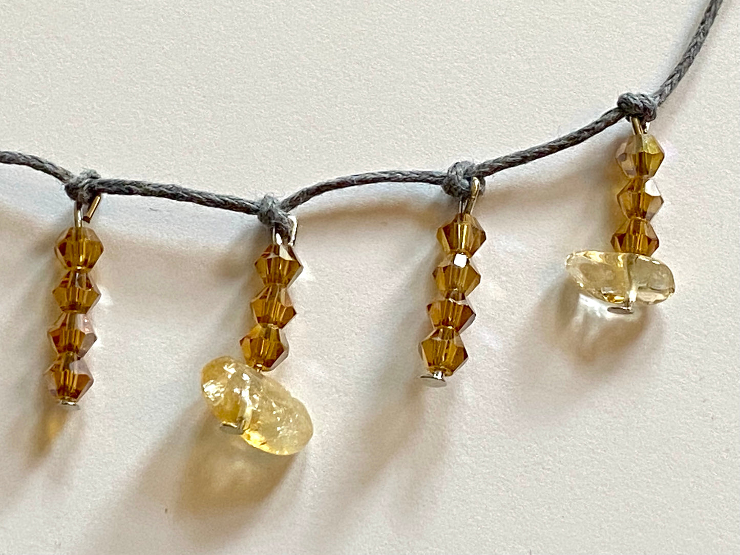 Citrine Amber Necklace