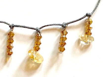 Citrine Amber Necklace