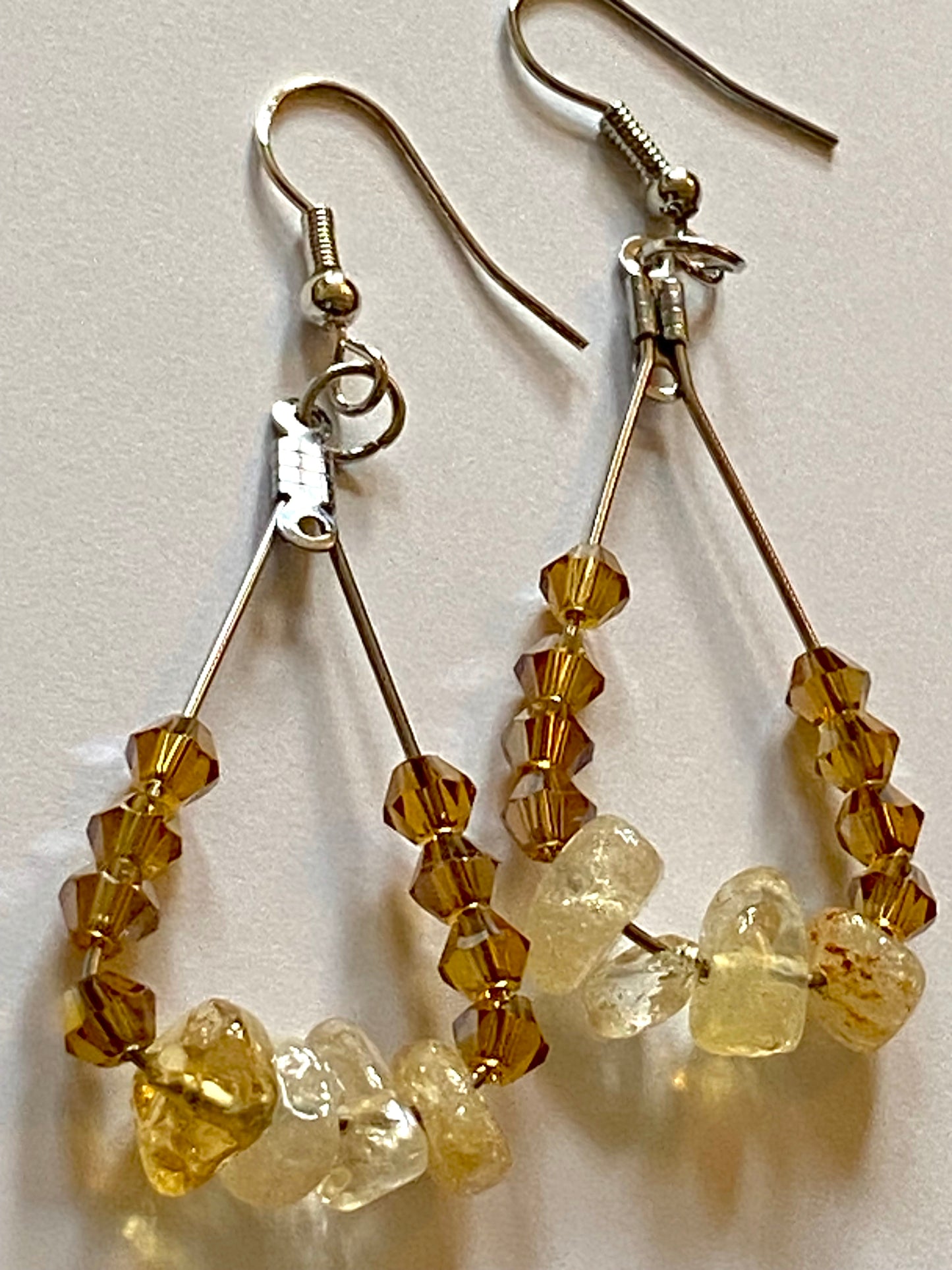 Citrine Amber Earrings