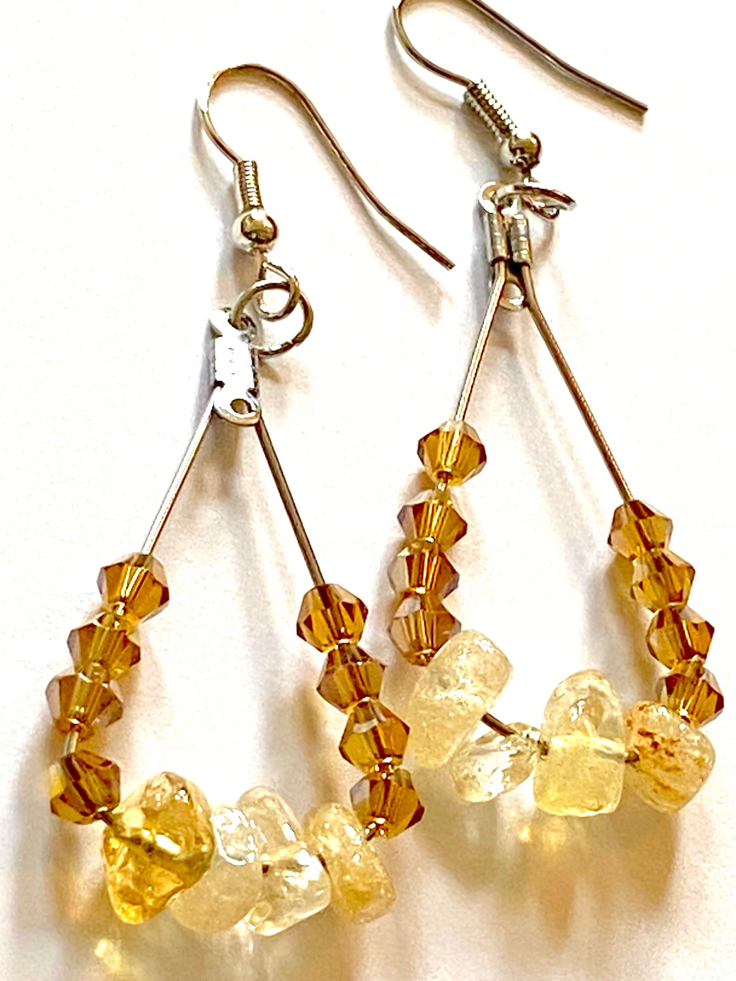 Citrine Amber Earrings