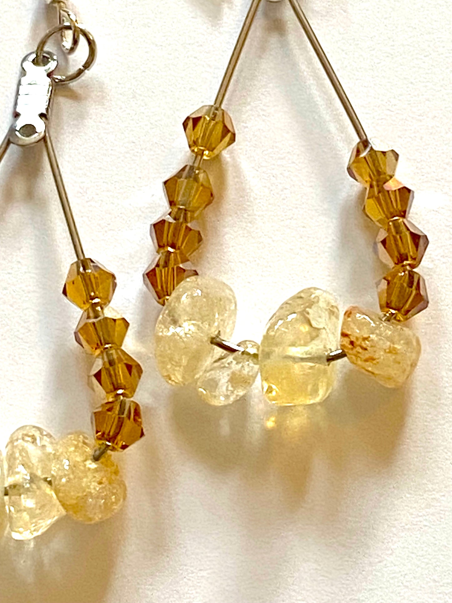 Citrine Amber Earrings