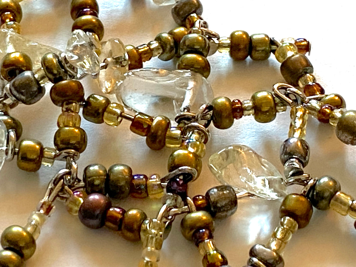 Citrine Gold Bronze Necklace