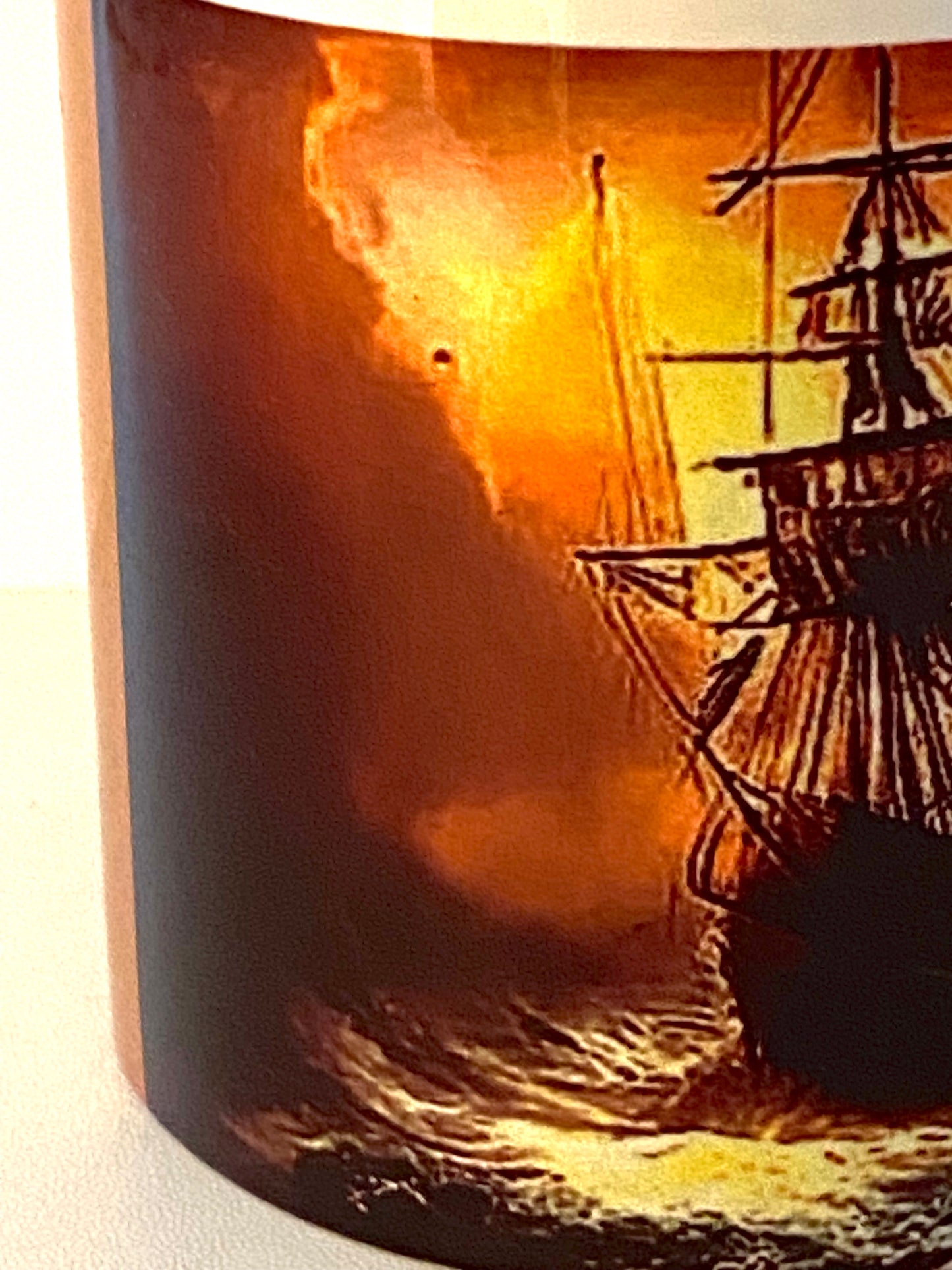 Swirling Ocean Ship Coffee Mug