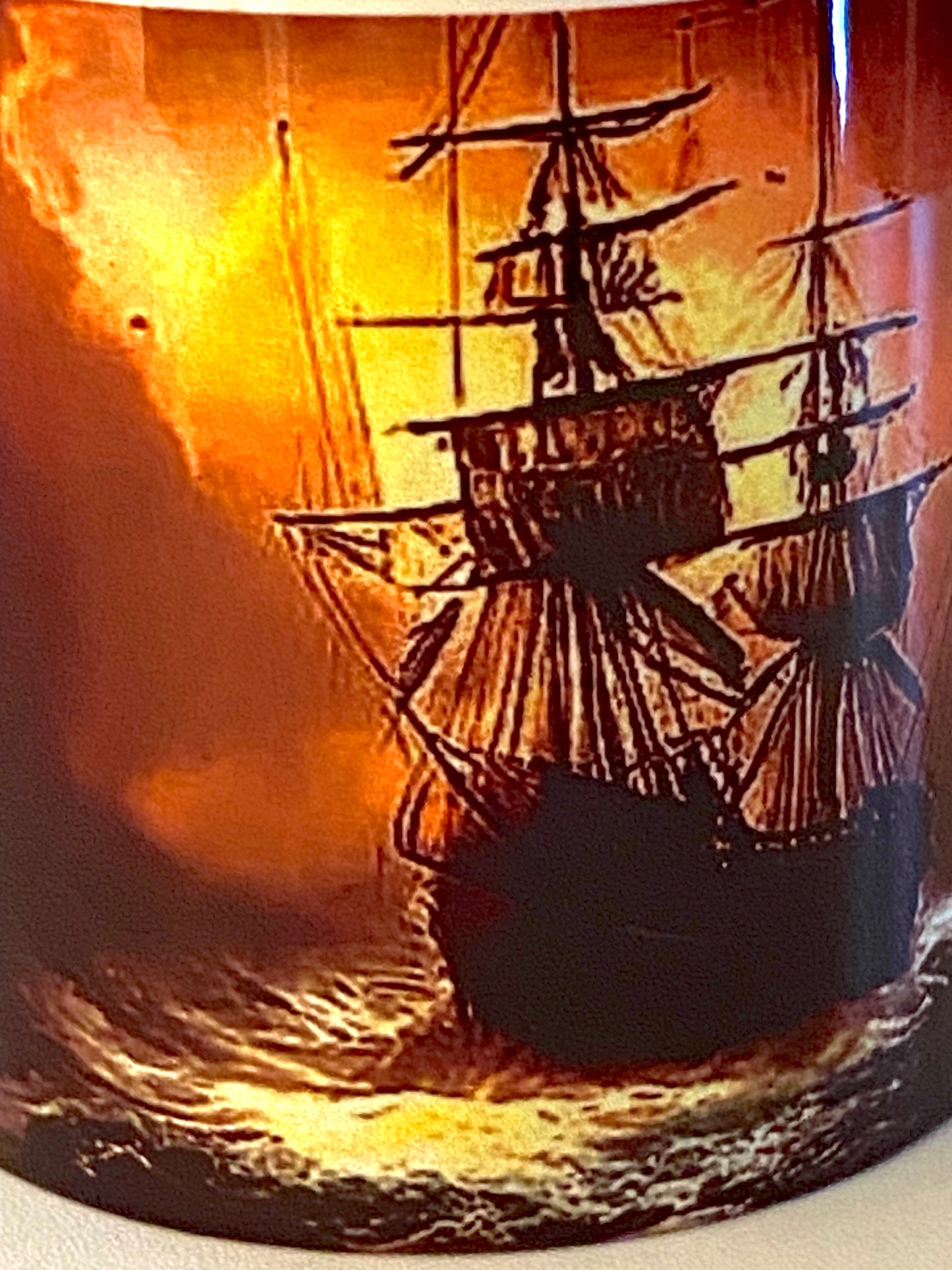 Swirling Ocean Ship Coffee Mug