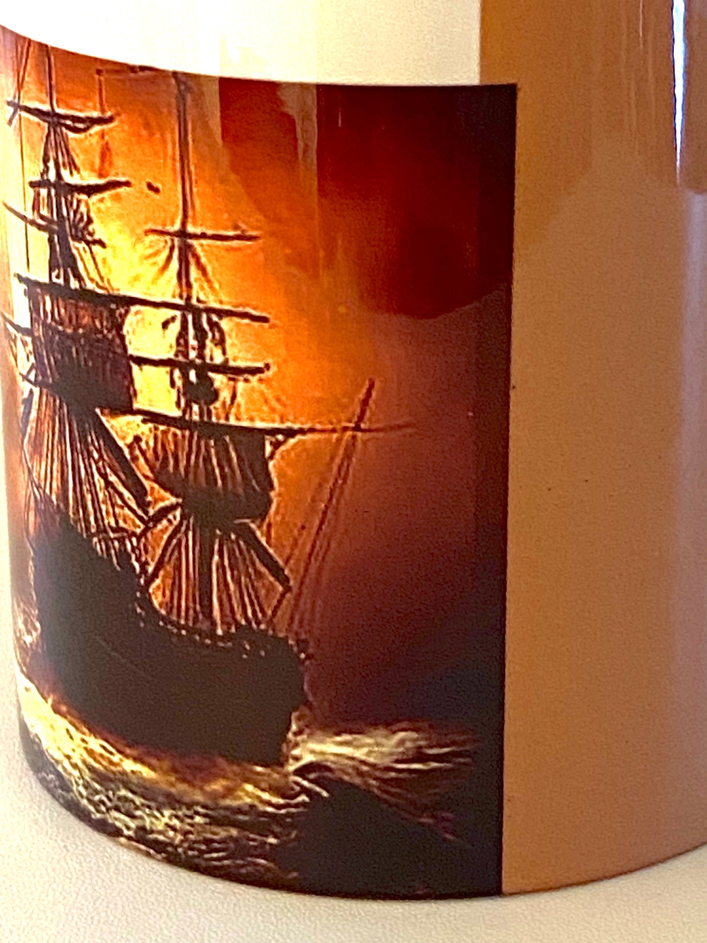 Swirling Ocean Ship Coffee Mug