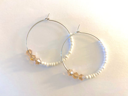 Champagne White Hoops