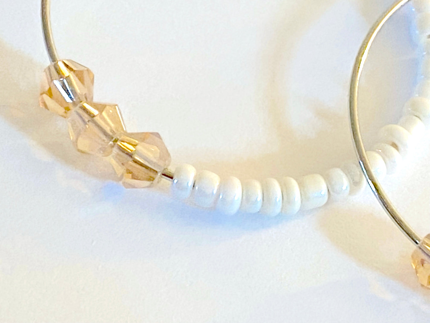 Champagne White Hoops