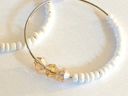 Champagne White Hoops