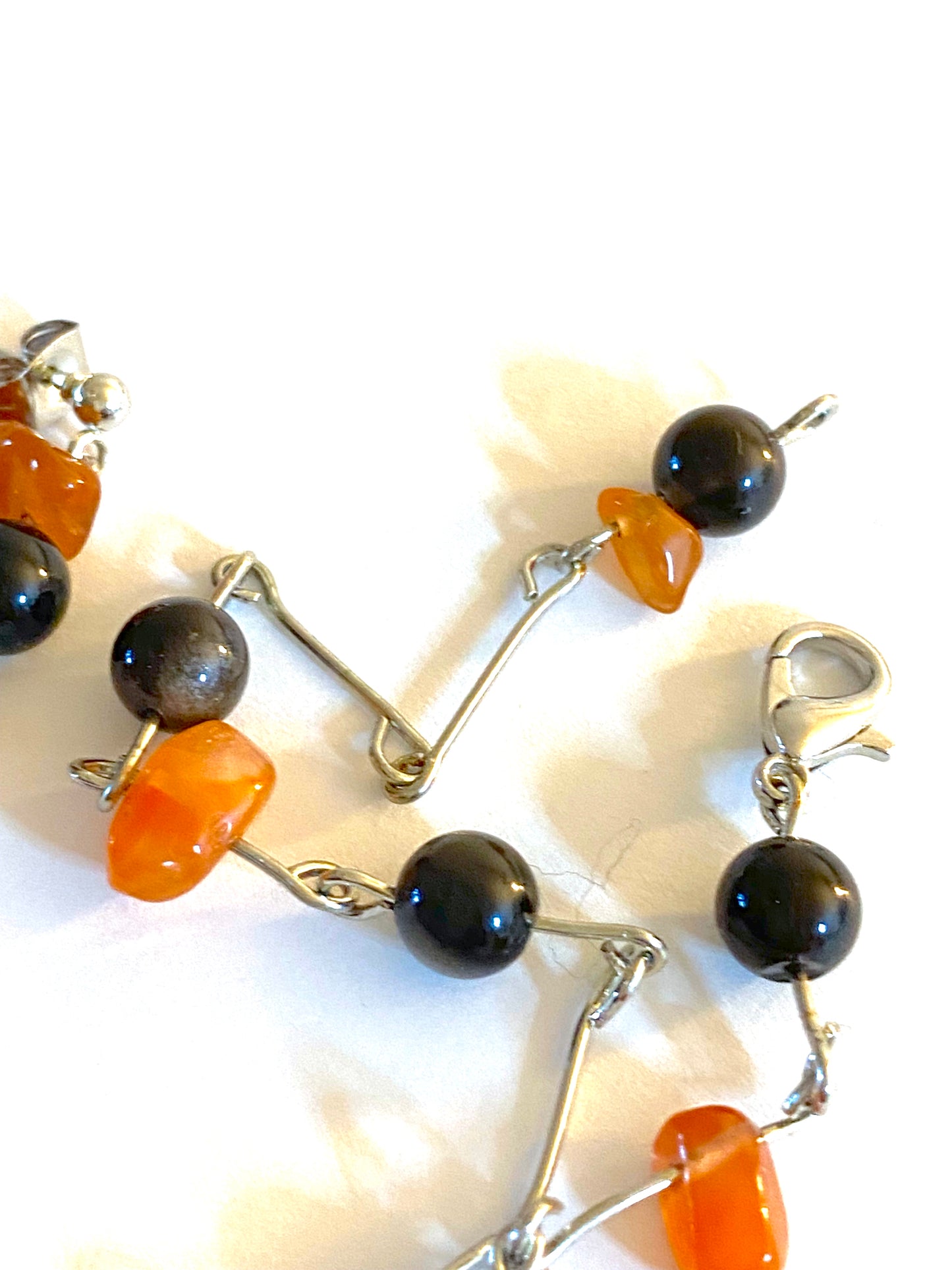 Onyx Red Agate Jewelry Set