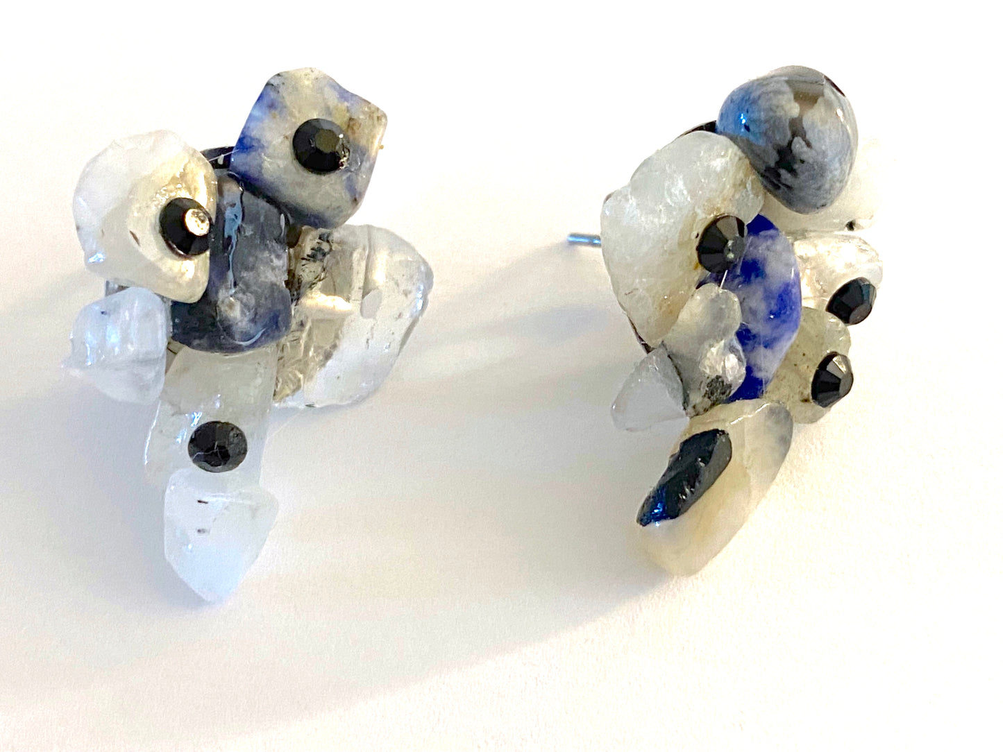 Quartz Sodalite Earring