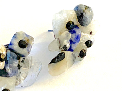 Quartz Sodalite Earring