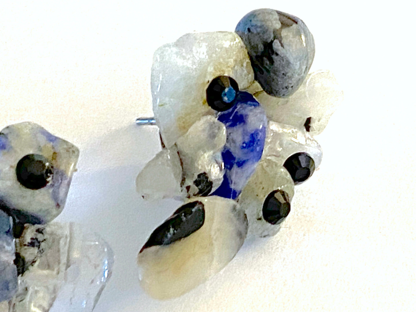 Quartz Sodalite Earring