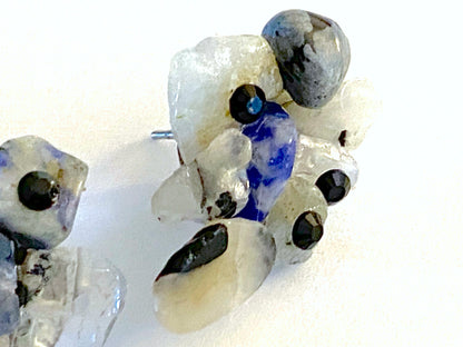 Quartz Sodalite Earring