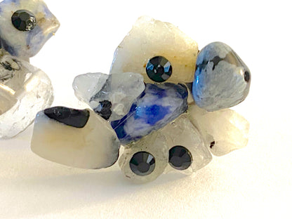 Quartz Sodalite Earring