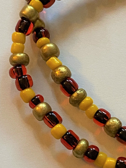 Red Gold Amber Necklace