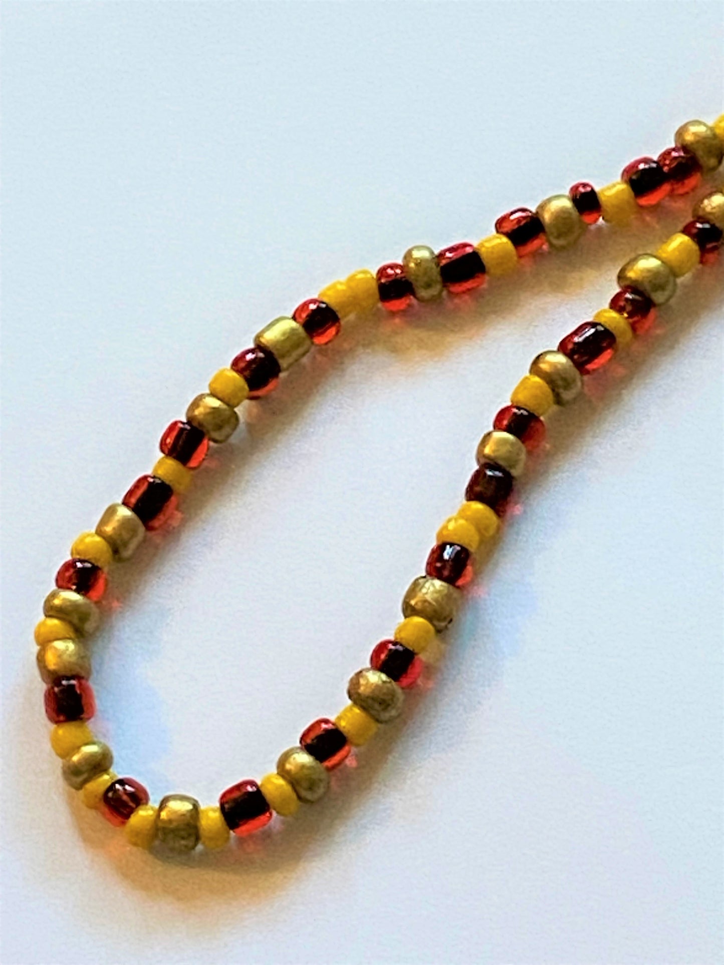 Red Gold Amber Necklace