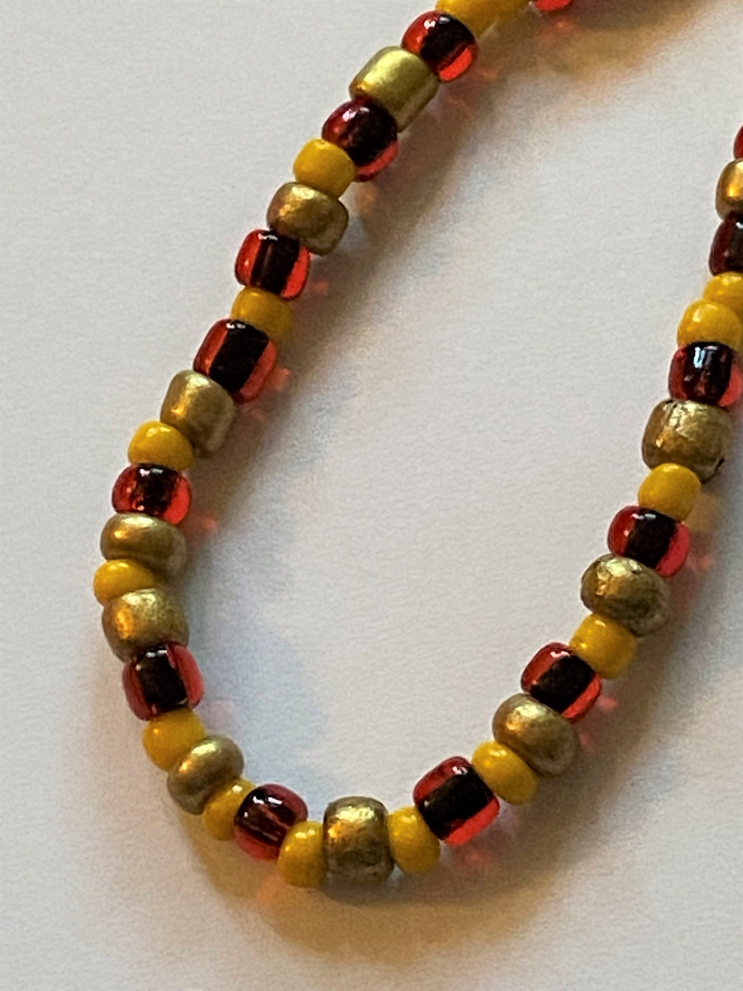 Red Gold Amber Necklace